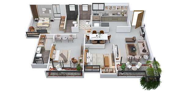 3BHK